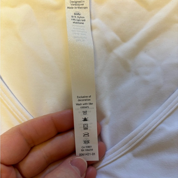 lululemon nulu cropped slim yoga short sleeve - pink mist size 4 crop top - Picture 11 of 13